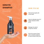 Keratin Shampoo For Men/Women Sulphate Free-300ML