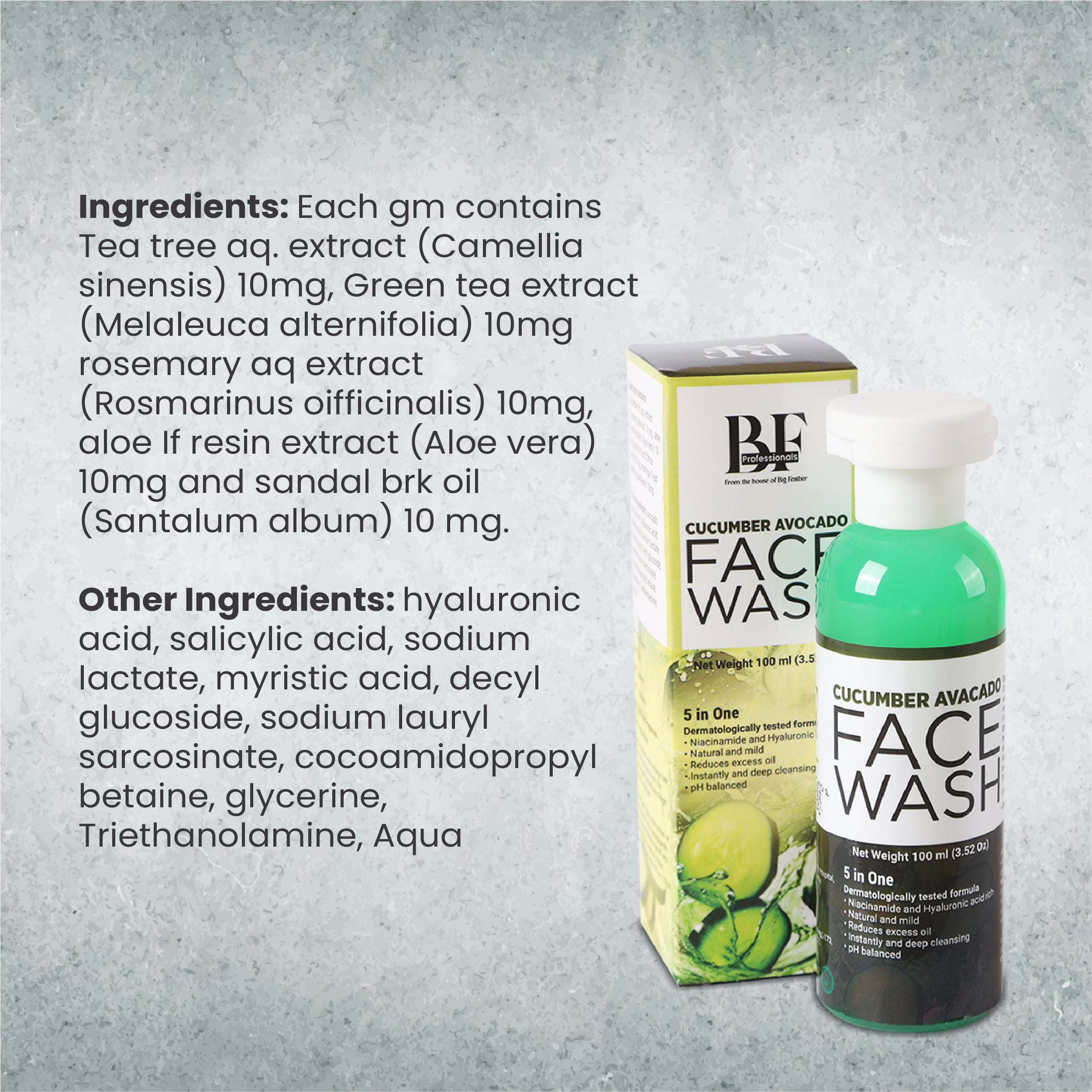 Cucumber And Avocado Face Wash-100ml