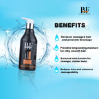 Keratin Shampoo For Men/Women Sulphate Free-300ML || BF Professionals