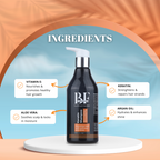 Keratin Shampoo For Men/Women Sulphate Free-300ML || BF Professionals