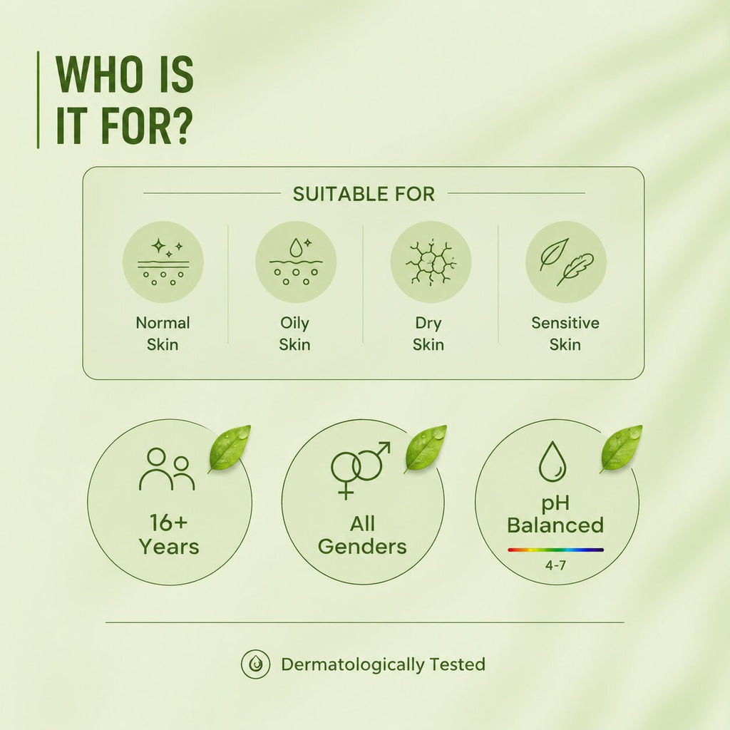 Green Tea Face Wash for Acne & Oily Skin | 1% Salicylic Acid | Deep Cleansing Face Cleanser | Oil Control | 100ml